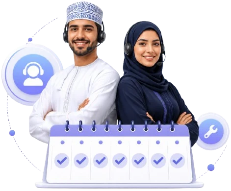 A'maal onsite support team in Oman